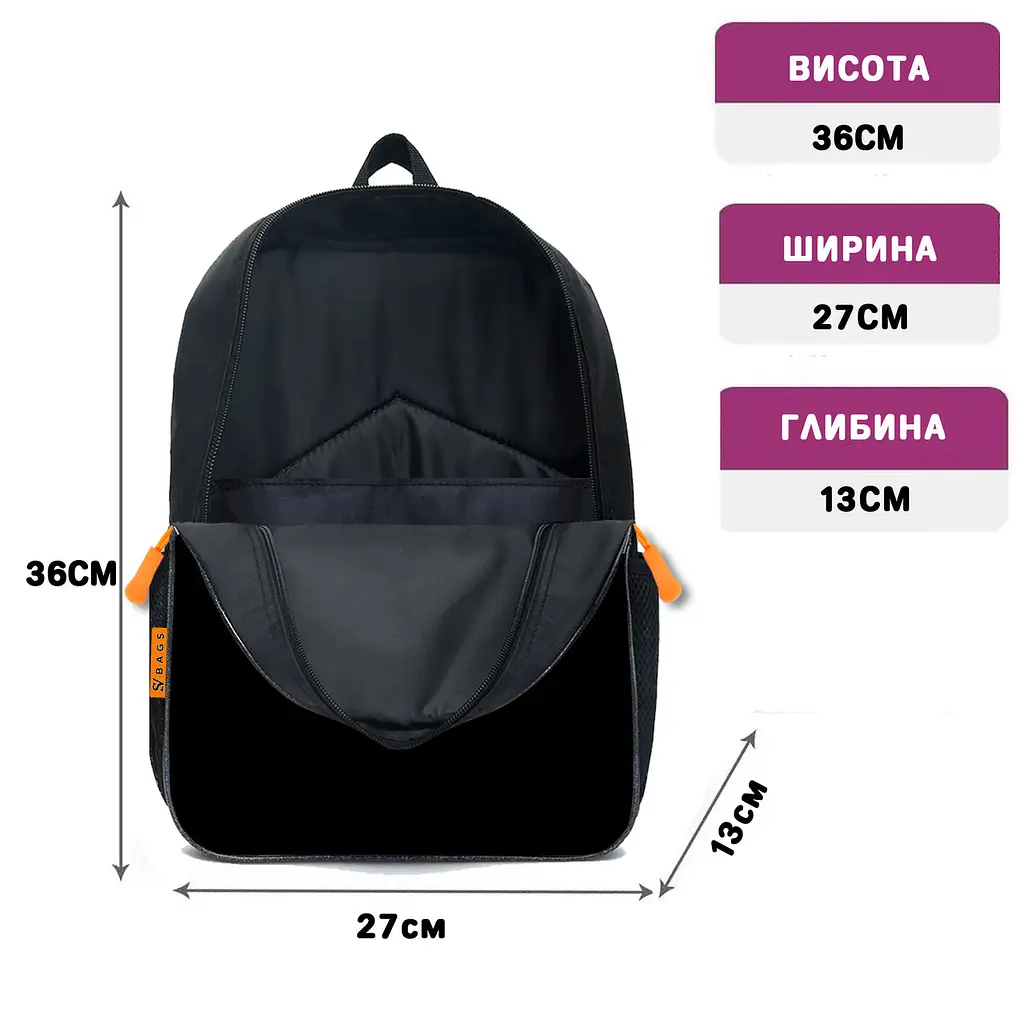 Школьный рюкзак детский Minecraft + Сумка для обуви спортивной формы рюкзак-мешок для мальчика (01727) - фото 6