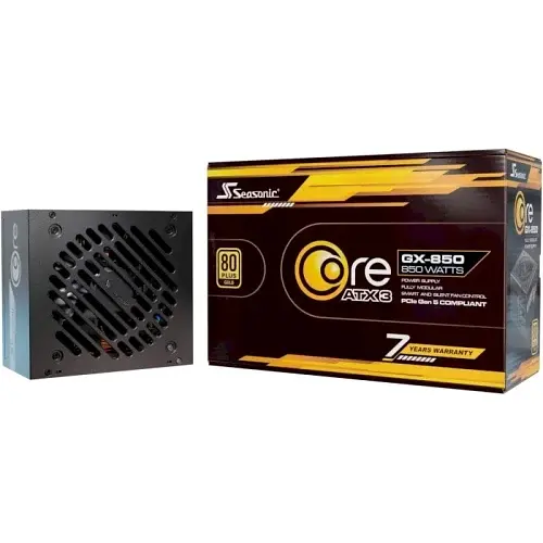 Блок живлення 850 Вт, Core GX ATX 3.1, Black, модульний Seasonic teh0028975 - фото 2