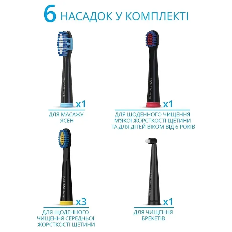 Електрична зубна щітка Pecham Travel PC-080 Black - фото 4