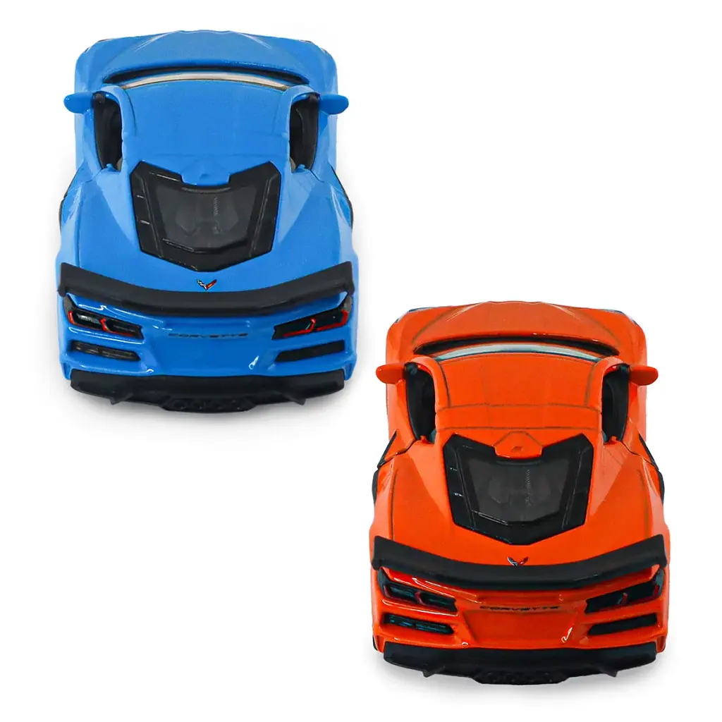 Автомодель - Chevrolet Corvette Z06 2023 (помаранчевий, світло-блакитний), в асортименті - фото 11