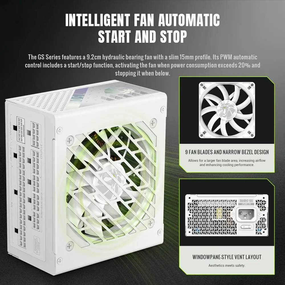 Блок питания GameMax GS 750G 750W SFX 80+ Gold White (GS 750G WH V25) - фото 8