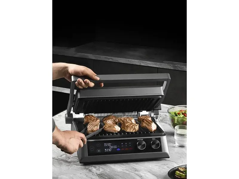 Електрогриль притискний Polaris PGP 7003 SMOKELESS Graphite - фото 8