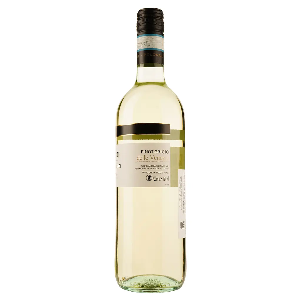 Вино Folonari Pinot Grigio delle Venezie IGT, белое, сухое, 0,75 л - фото 2