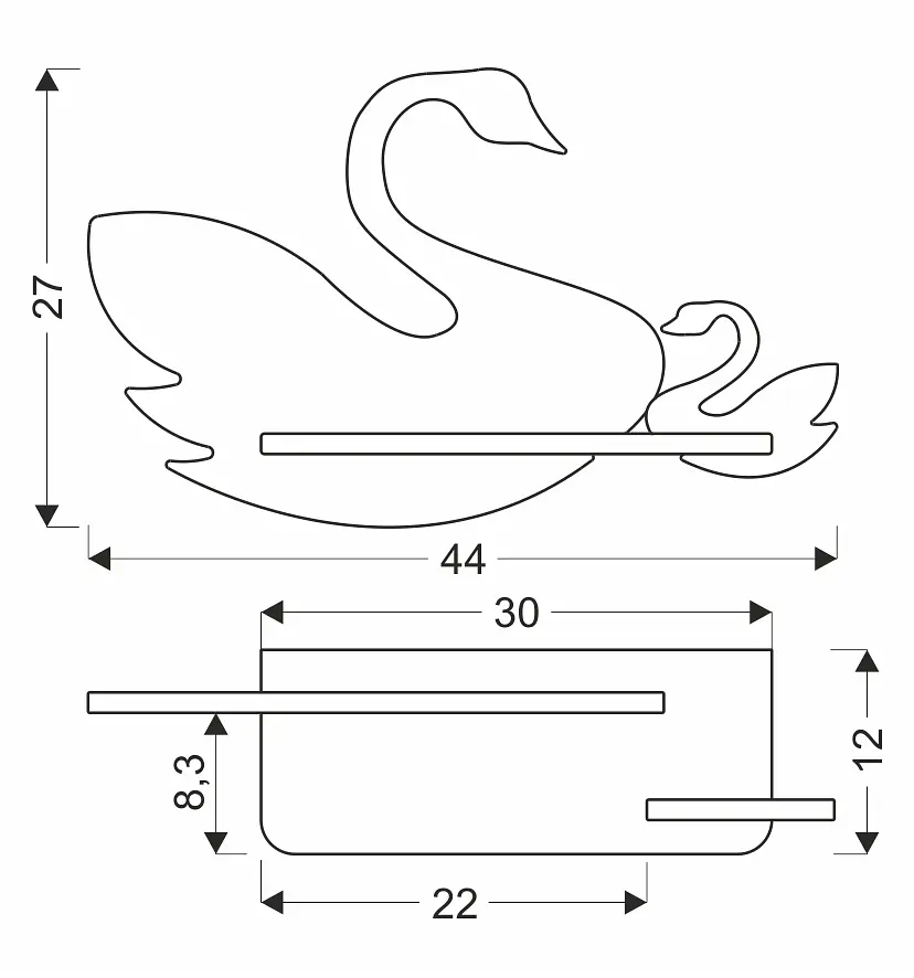 Настенный светильник Candellux 21-05557 SWAN - фото 3
