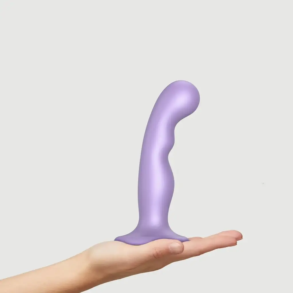 Насадка для страпону Strap-On-Me Dildo Plug P&G Lilas Metallic M - фото 3