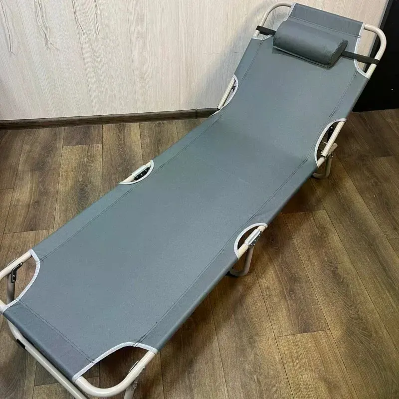 Складаний пляжний шезлонг 56×176 смсірий • Садовий розкладний лежак для дачі, пляжу, тераси та відпочинку на природі - фото 5