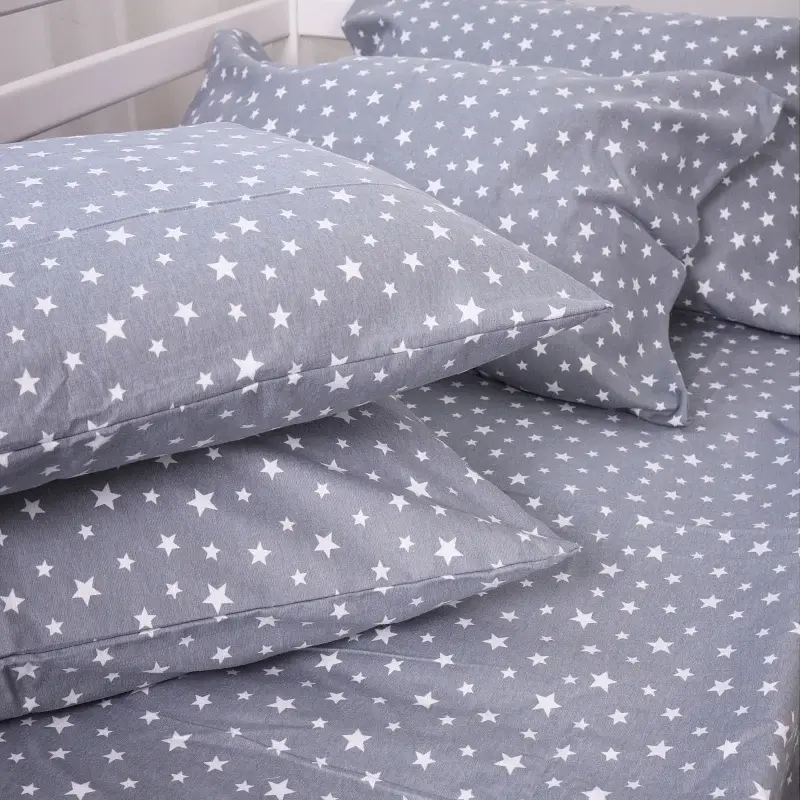 Комплект постельного белья MirSon Фланель 012 Grey Stars 110х140 см (2200009653070) - фото 14