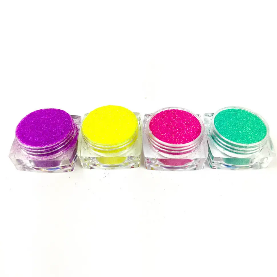Набір гліттера для біо-тату «Райдужний №5» glitter-set-4x-5, 4 кольори - фото 2