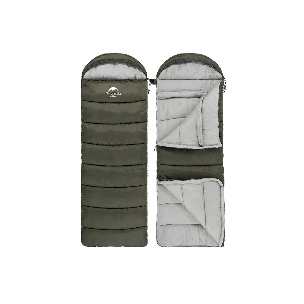 Спальний мішок Naturehike U350 NH20MSD07 Hollow Cotton Right Brown (6927595767221-R) - фото 4