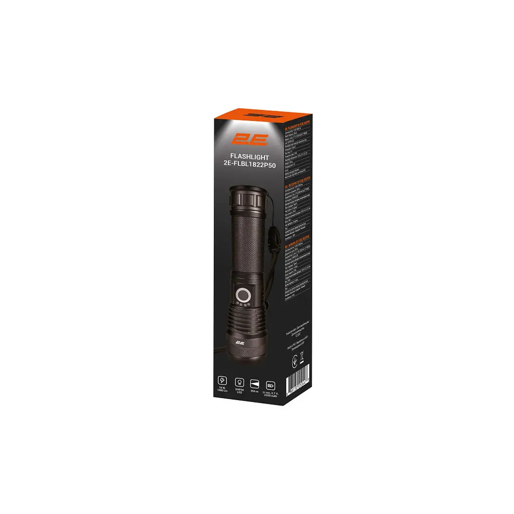 Ліхтар 2E USB-C 2200мАг 1000лм 10Вт 5 функцій освітлення (2E-FLBL1822P50) - фото 11