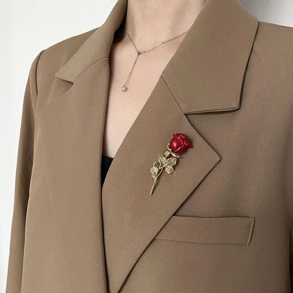Брошь Роза красная (84946783) - фото 3
