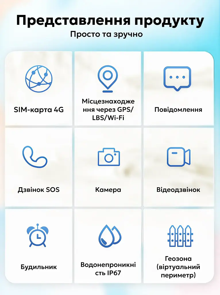 Смарт годинник-телефон дитячі Wonlex KT37 Original з відеодзвінком WI-FI GPS SIM-карта Black (18350) - фото 7