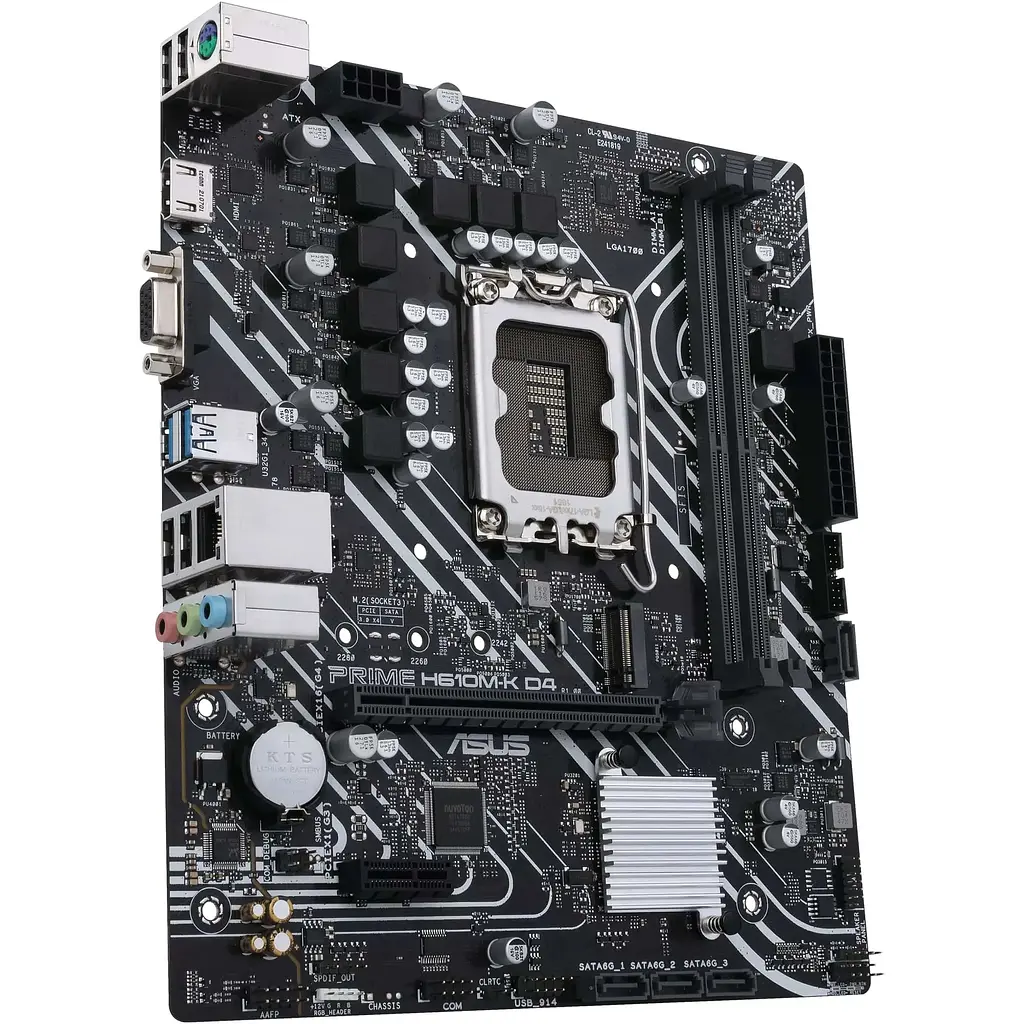 Материнська плата Asus Prime H610M-K D4 s1700 H610 2xDDR4 M.2 HDMI-VGA mATX - фото 2