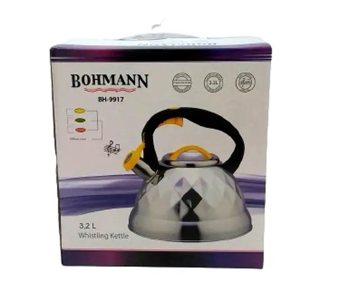 Чайник зі свистком Bohmann BH 9917 orange 3,2 л - фото 6