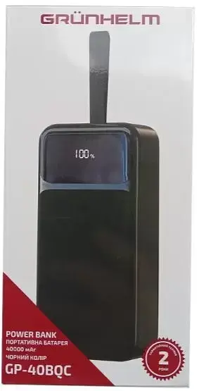 Повербанк Grunhelm GP-40BQC 40000 mAh 22.5W Black - фото 3