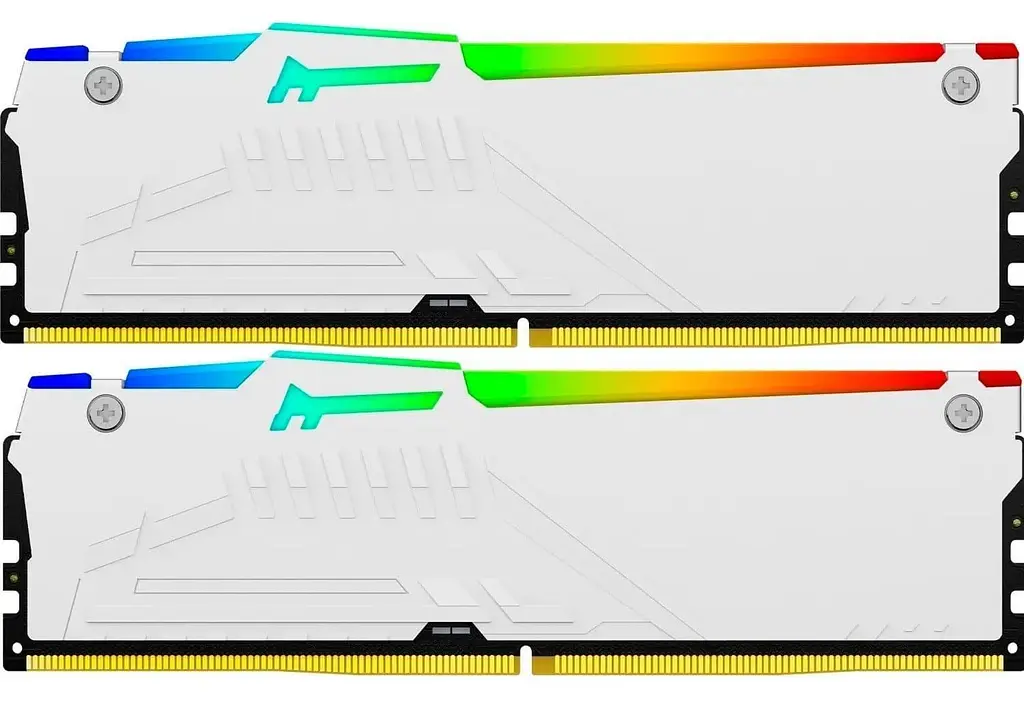 Модуль пам'яті Kingston Fury DDR5 32GB (2x16) 5200MHz Beast White RGB XMP (KF552C40BWAK2-32) - фото 2