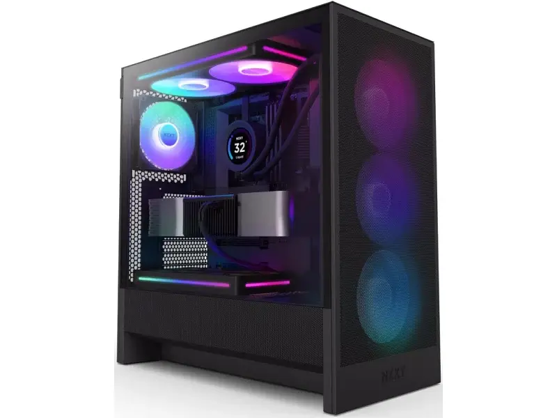 Корпус NZXT H5 Flow RGB Black (CC-H52FB-R1)