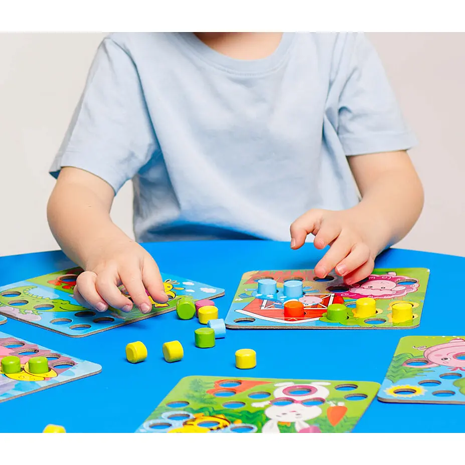 Мозаїка дерев'яна Vladi Toys Ферма ZB2002-01 - фото 4