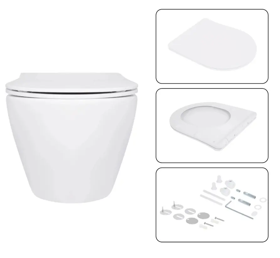 Набір Q-tap Nest 4 в 1 для підвісний унітаз Jay Ultra Quiet 520x360x320 + комплект інсталяції QT07335175W48192 - фото 6