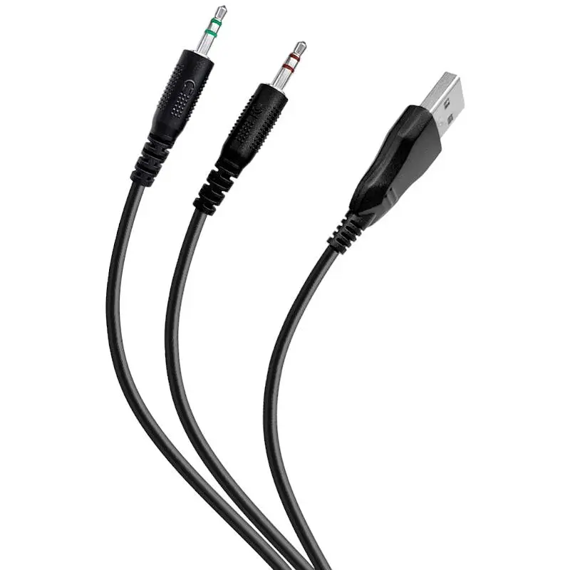 Навушники ігрові з мікрофоном Havit HV-H2232d USB + 3.5 мм (HV-H2232d) - фото 7