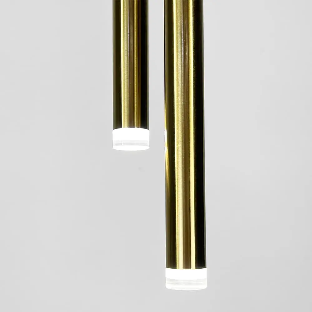 Подвійний підвіс у латунному корпусі 32х3,5 см | Арт. A075/2 AB | Line F - фото 5