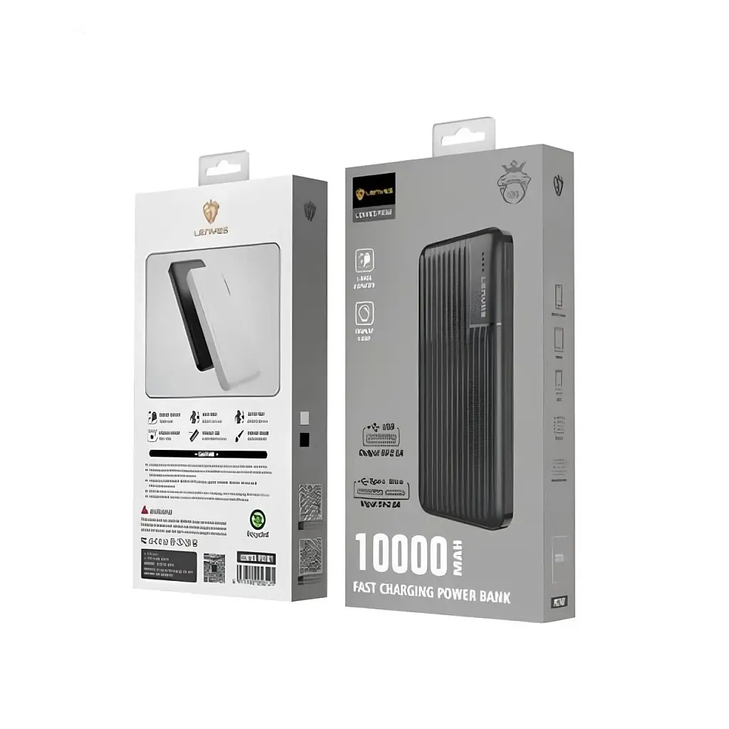 Зовнішній акумулятор PowerBank 10000 мА·год, LENYES PX161 / Портативний акумулятор / Повербанк для телефона / УМБ - фото 8