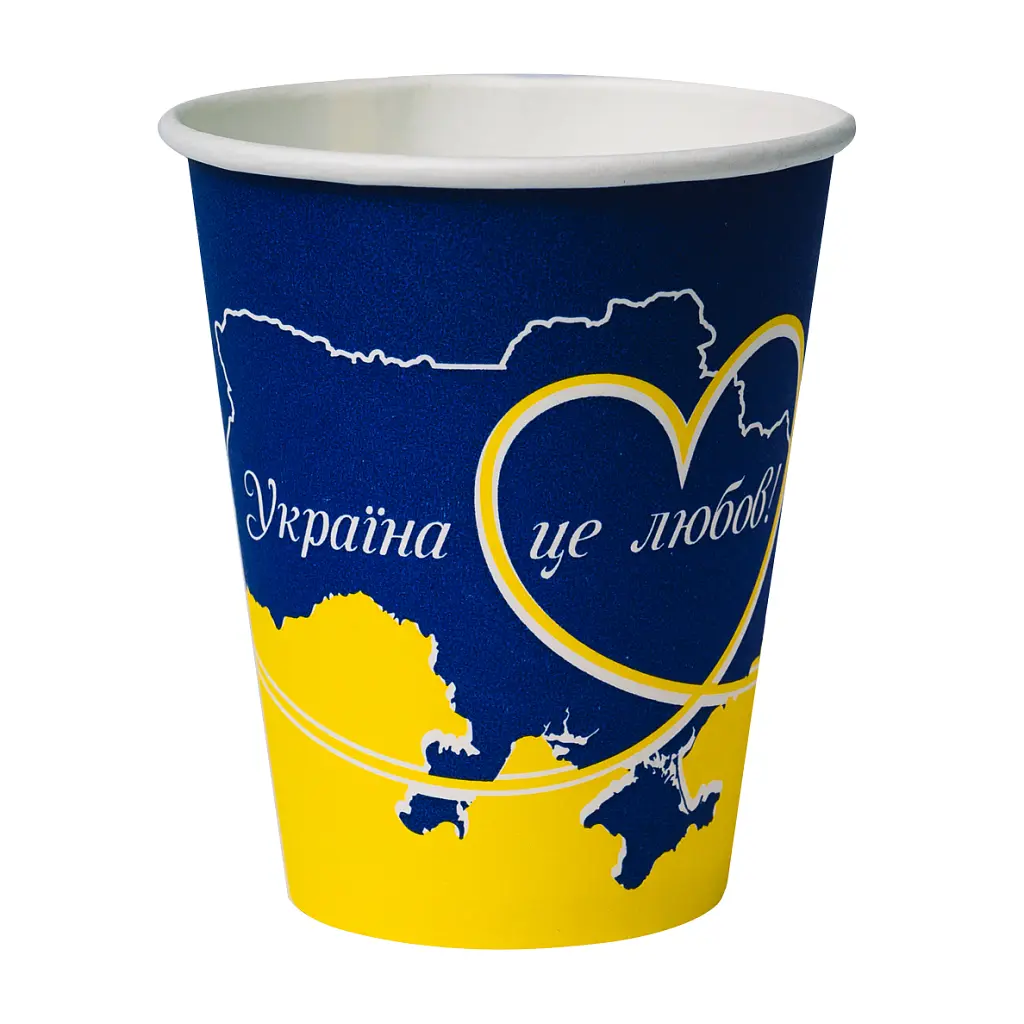 Стакани одноразові Україна PATRIOT паперові 250 мл 50 шт (CUP250PAT) - фото 4