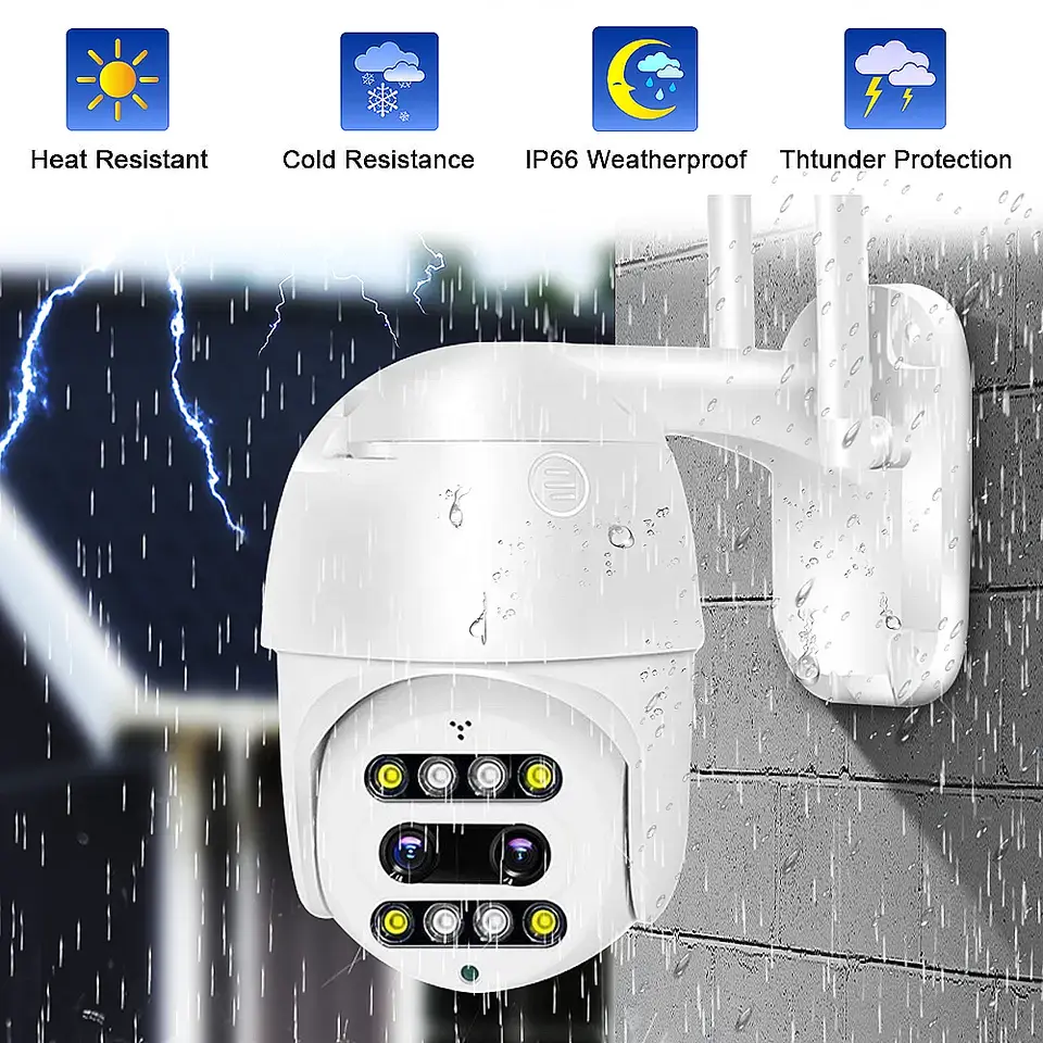 Камера відеоспостереження для вулиці XPRO PTZ з поворотним механізмом Wi-Fi CF26, 4 мм + 12 мм HD1080P 2 MP (41560-15964_1423) - фото 8