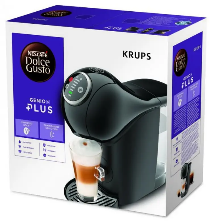 Кавоварка капсульна Krups Genio Dolce Gusto S Plus Black KP340831 + капсули Starbucks Macchiato в подарунок - фото 10
