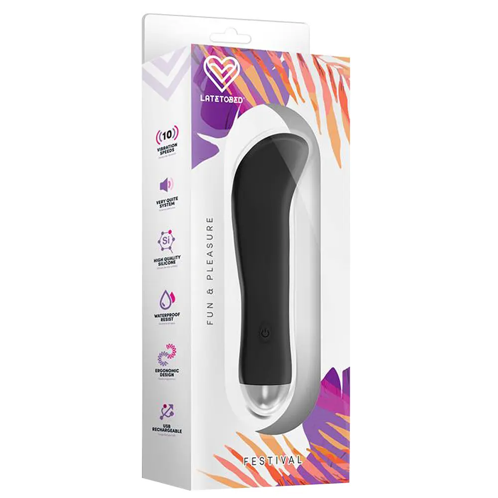 Вибратор Festival Latetobed ​​Ragon 13.5 см черный - фото 3