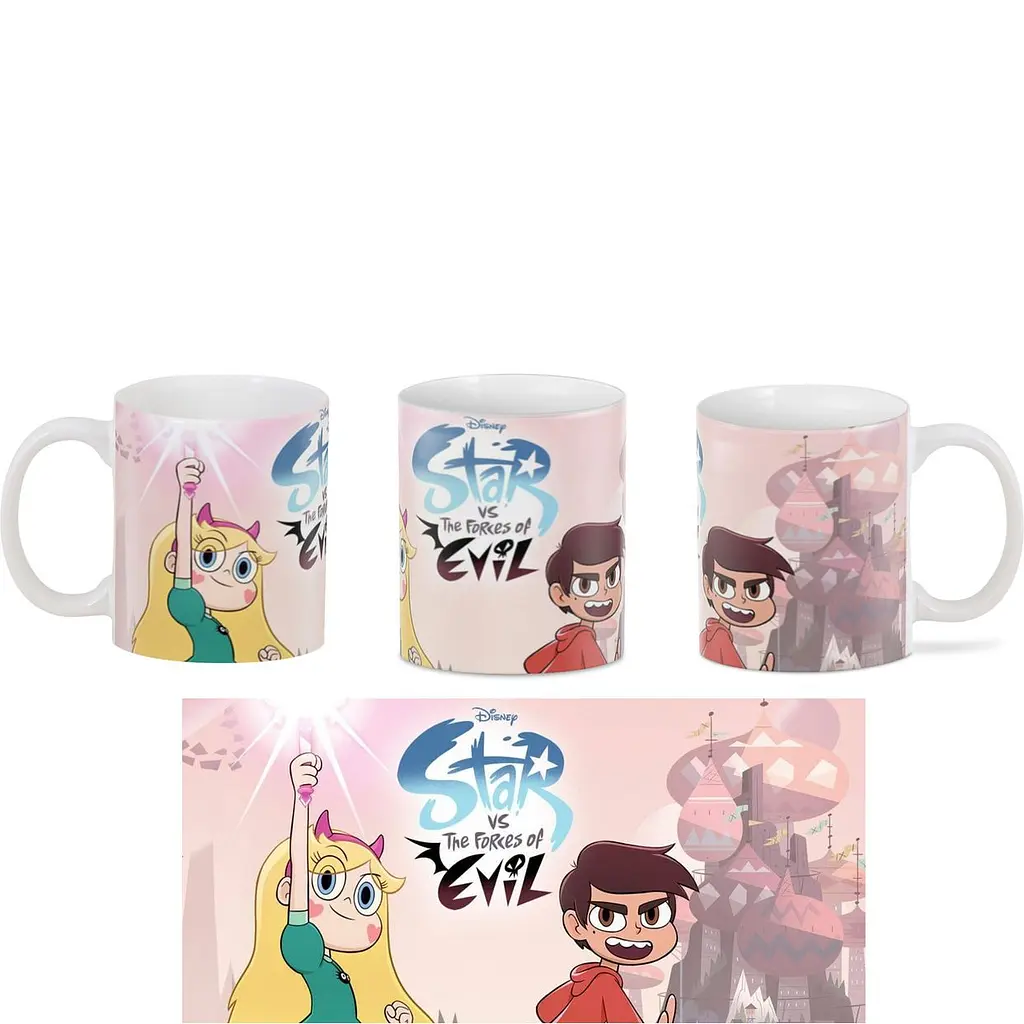 Кружка Geekland Star vs. The Forces of Evil Стар против сил зла постер SFE.02.05 330 мл белая - фото 2