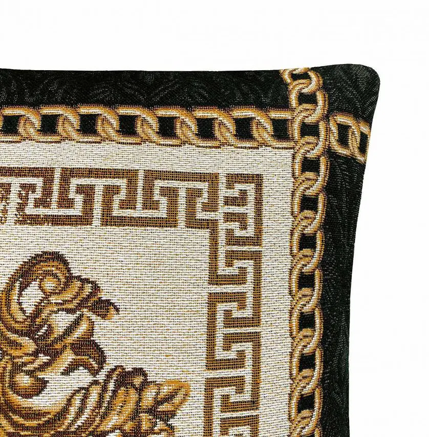 Подушка декоративна Прованс Arte di lusso-1, 45х45 см, білий із золотим (25631) - фото 2