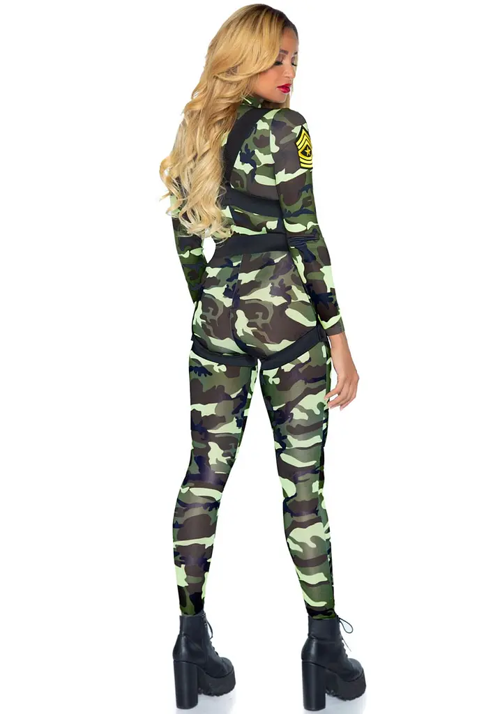Еротичний костюм десантниці Leg Avenue Pretty Paratrooper M, комбінезон, портупея - фото 2