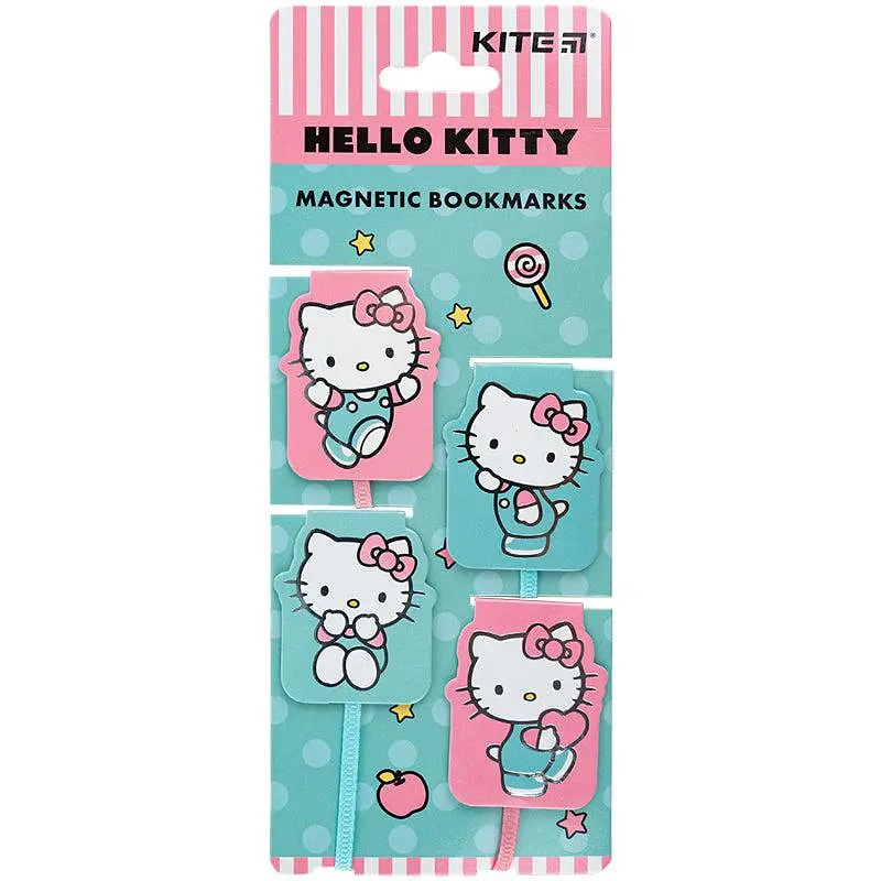 Магнітна закладка-лясе, 4 шт в наборі Hello Kitty HK24-497-1 Kite - фото 2