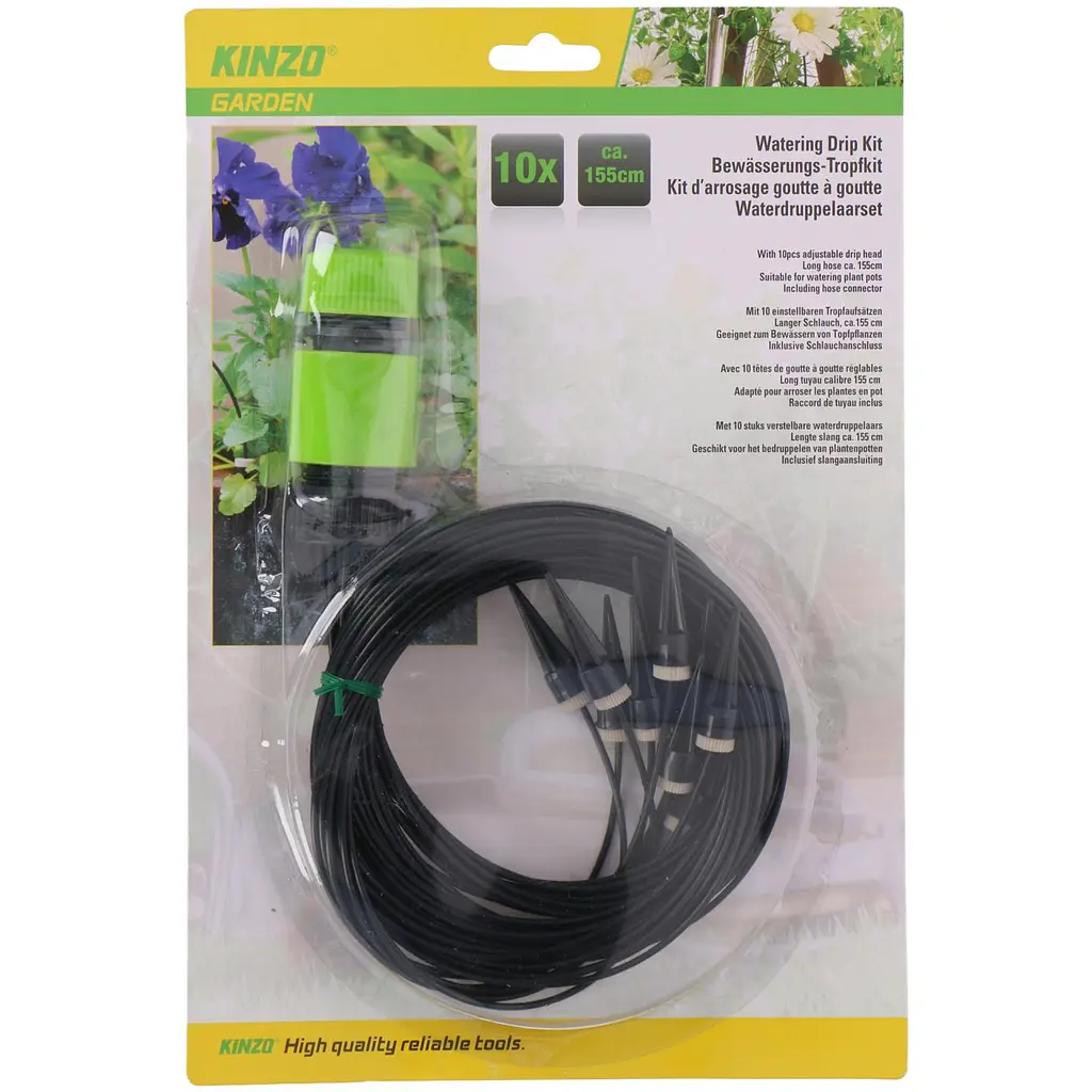 Набір крапельного зрошення Kinzo Garden 10 крапельниць - фото 2