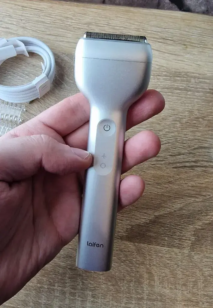 Електробритва-тример Laifen T1 Pro One Blade (Silver, Гібридна система, USB-C). - фото 4