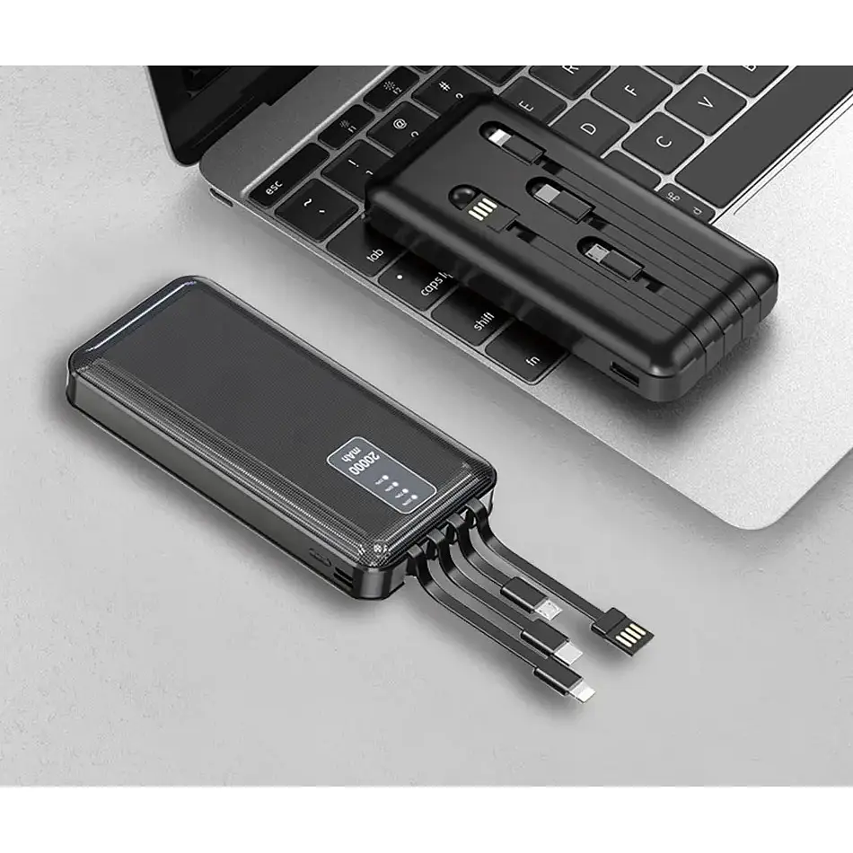 Внешний аккумулятор WUW Power Bank U40 20000mAh 10W Black [111090] - фото 3