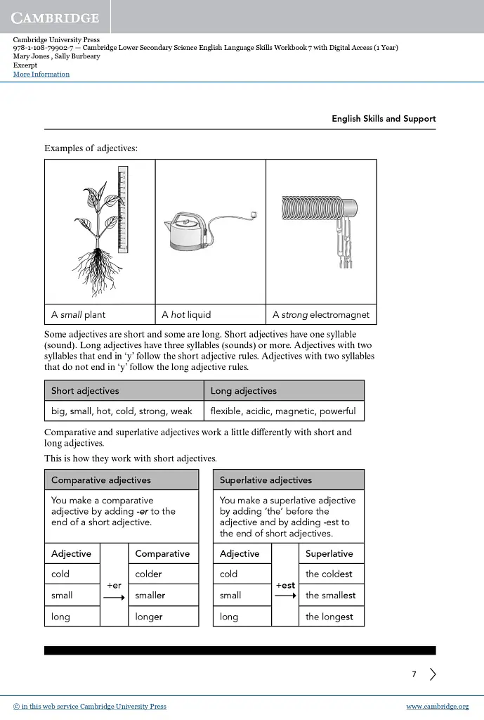 Cambridge Lower Secondary Science 7 English Language Skills Workbook with Digital Access (1 Year) - Sally Burbeary - фото 8