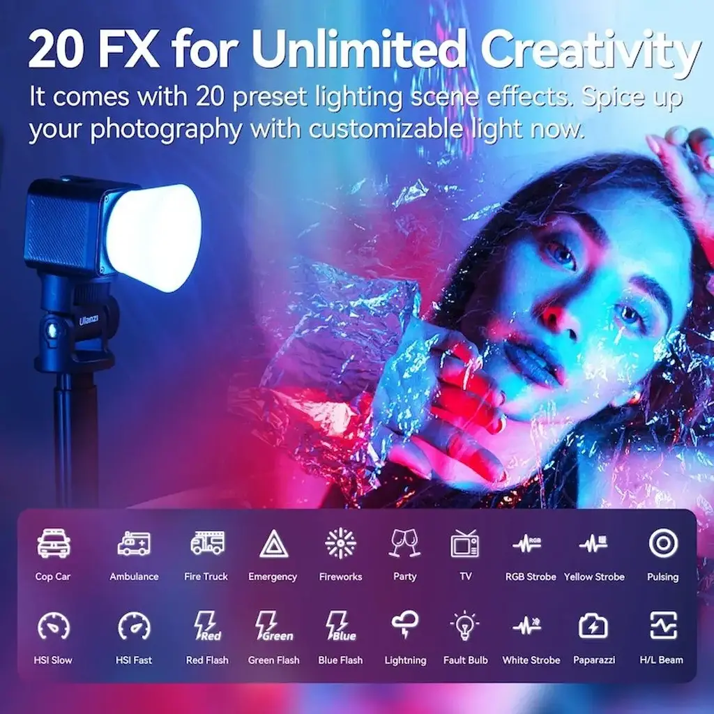 Видеосвет Ulanzi Vijim L3 RGB COB Fill Light UV-L052GBB1 L3 RGB - фото 8