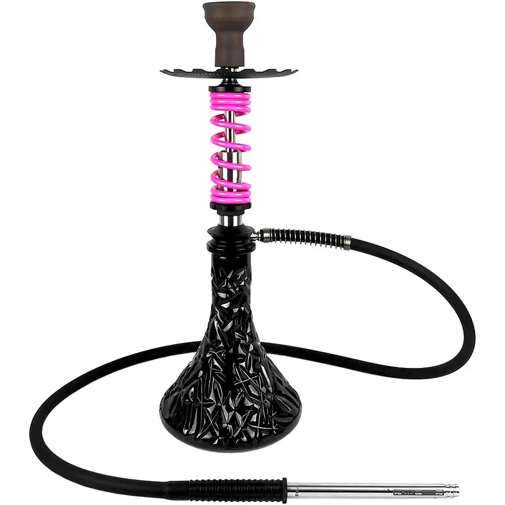 Кальян Trumpet Hookah Rider S Pink (колба Crystal Black) - фото 2