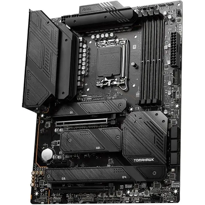 Материнська плата MSI LGA1700, MAG Z790 Tomahawk WIFI, Z790, 4xDDR5, Int.Video(CPU), 7xSATA3, 4xM.2, 1xPCI-E 16x 5.0, 1xPCI-E 16x 4.0, 1xPCI-E 1x 3.0, ALC4080, I225V, WiFi 6, Bluetooth 5.2, 13xUSB3.2/4xUSB2.0, HDMI/DP, ATX - фото 4