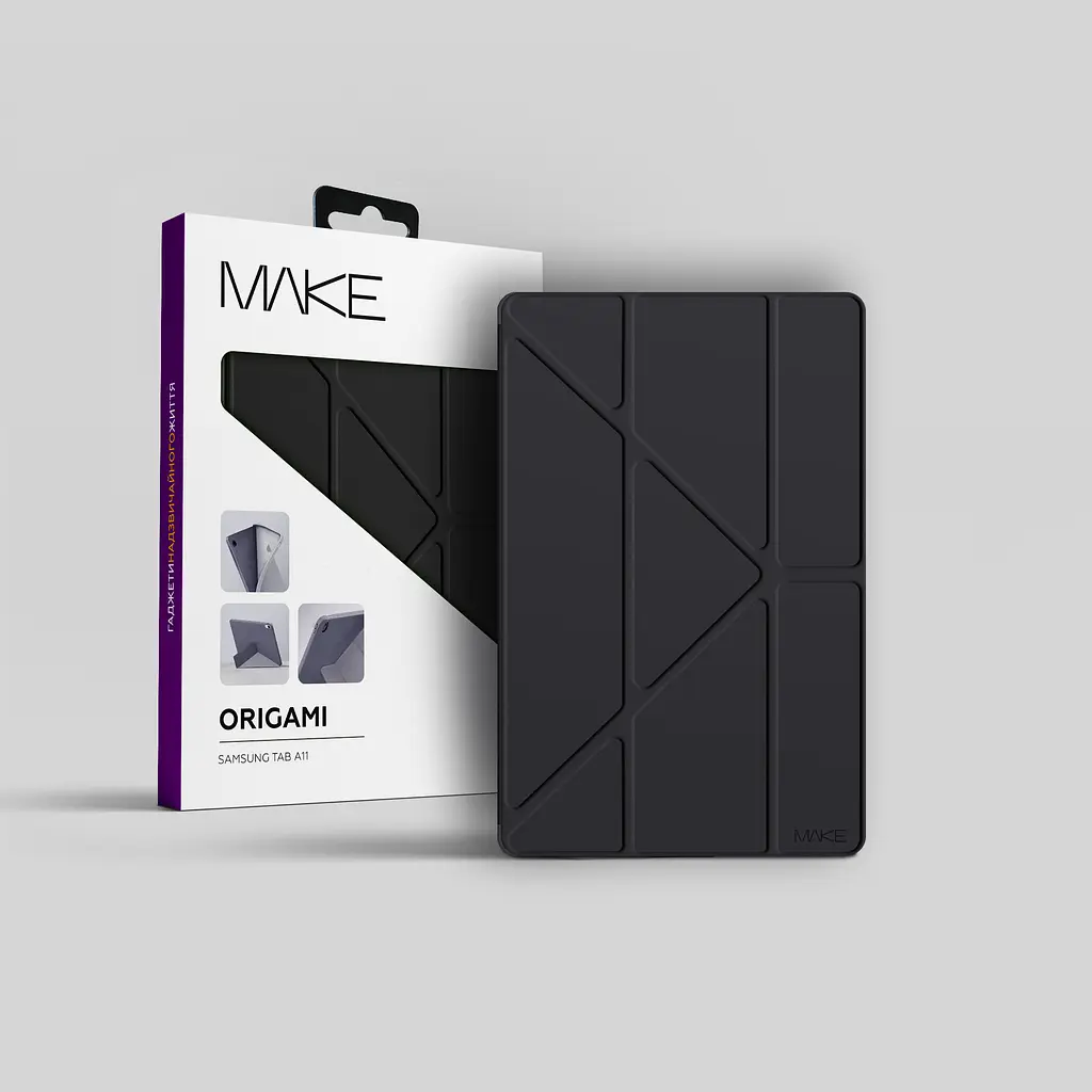 Чохол-книжка MAKE Samsung Tab A11 Origami Black - фото 2