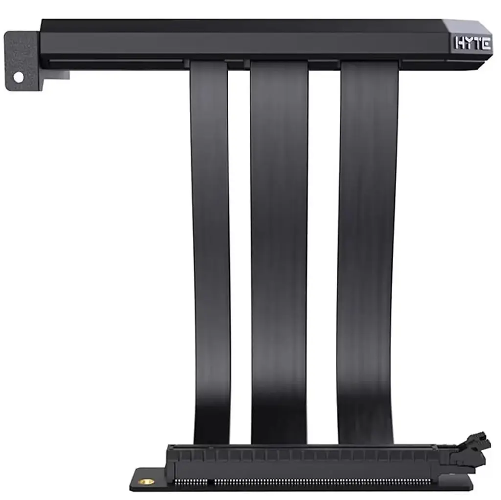 Райзер Hyte PCIE40 4.0 Luxury Riser Cable 200mm Black - фото 4