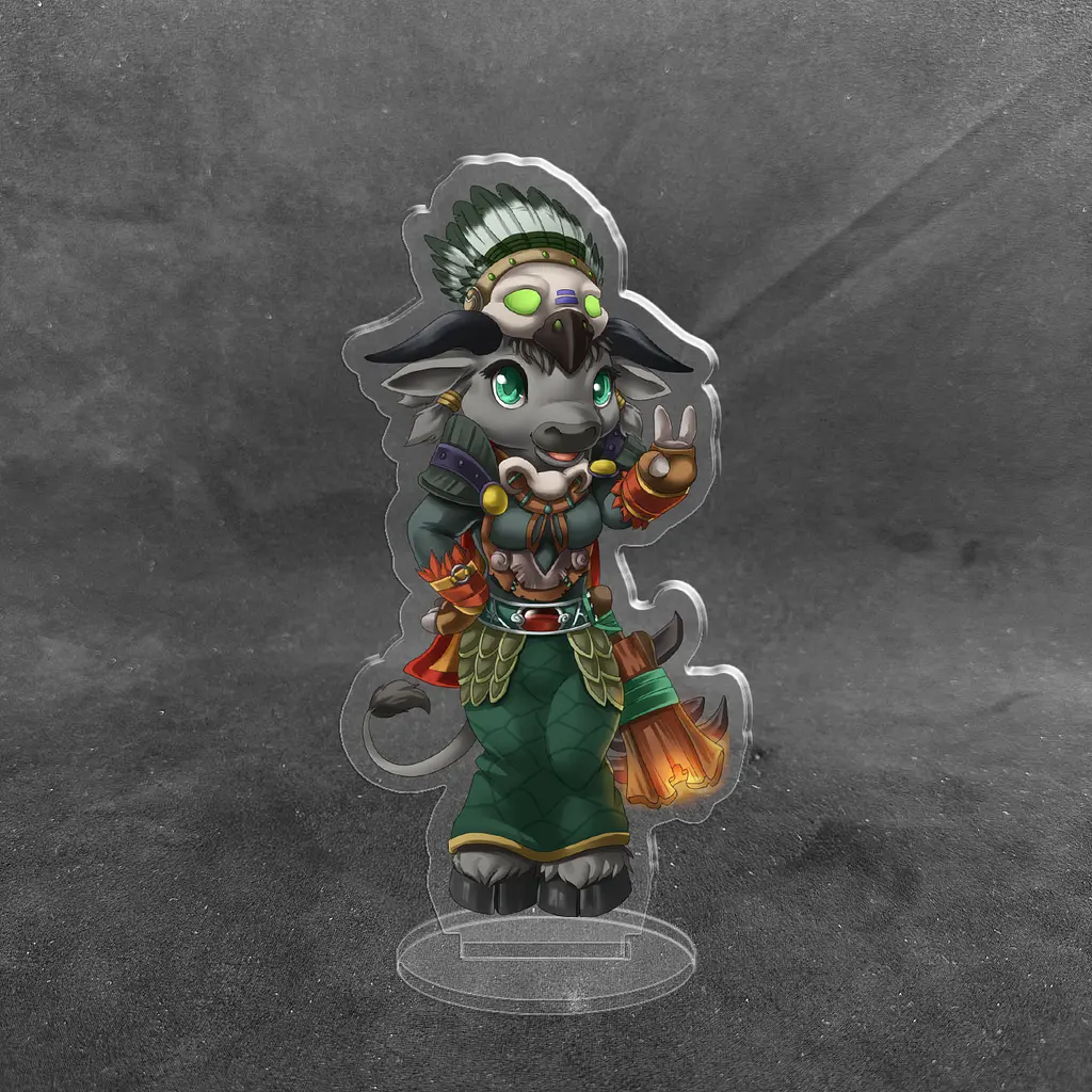 Акрилова колекційна фігурка World of Warcraft Чібі Chibi Таурен 10 см - фото 2
