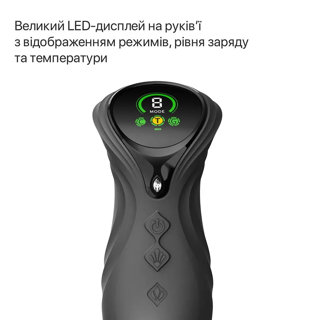 Смарт пульсатор-кролик з вібрацією Zalo Mose 2 Obsidian Black, підігрів до 42 °C, кристал Swarovski - фото 8