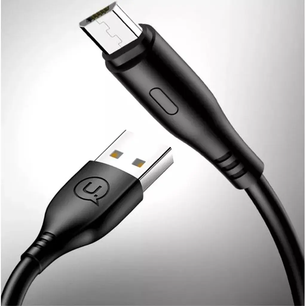 Кабель Usams U18 Round USB-A to Micro-USB 2A Black [66985] - фото 5