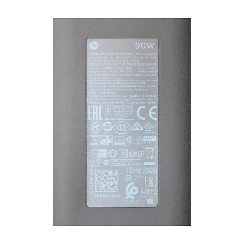 Блок живлення до ноутбуку AlSoft HP 90W 20V, 4.5A + 15V, 5A + 12V, 5A + 10V, 5A + 9V, 3A + 5V, 3A, USB type-C (USB type-C / A40373) - фото 4