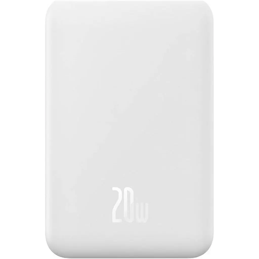 Зовнішній акумулятор Baseus Magnetic Bracket Mini 20000mAh 20W White [P10022102212-01] [113060] - фото 4
