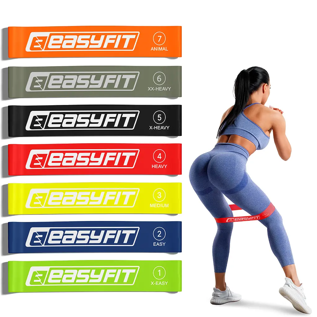 Резинки для фітнесу EasyFit набір з 7 штук (EF-1814) - фото 4