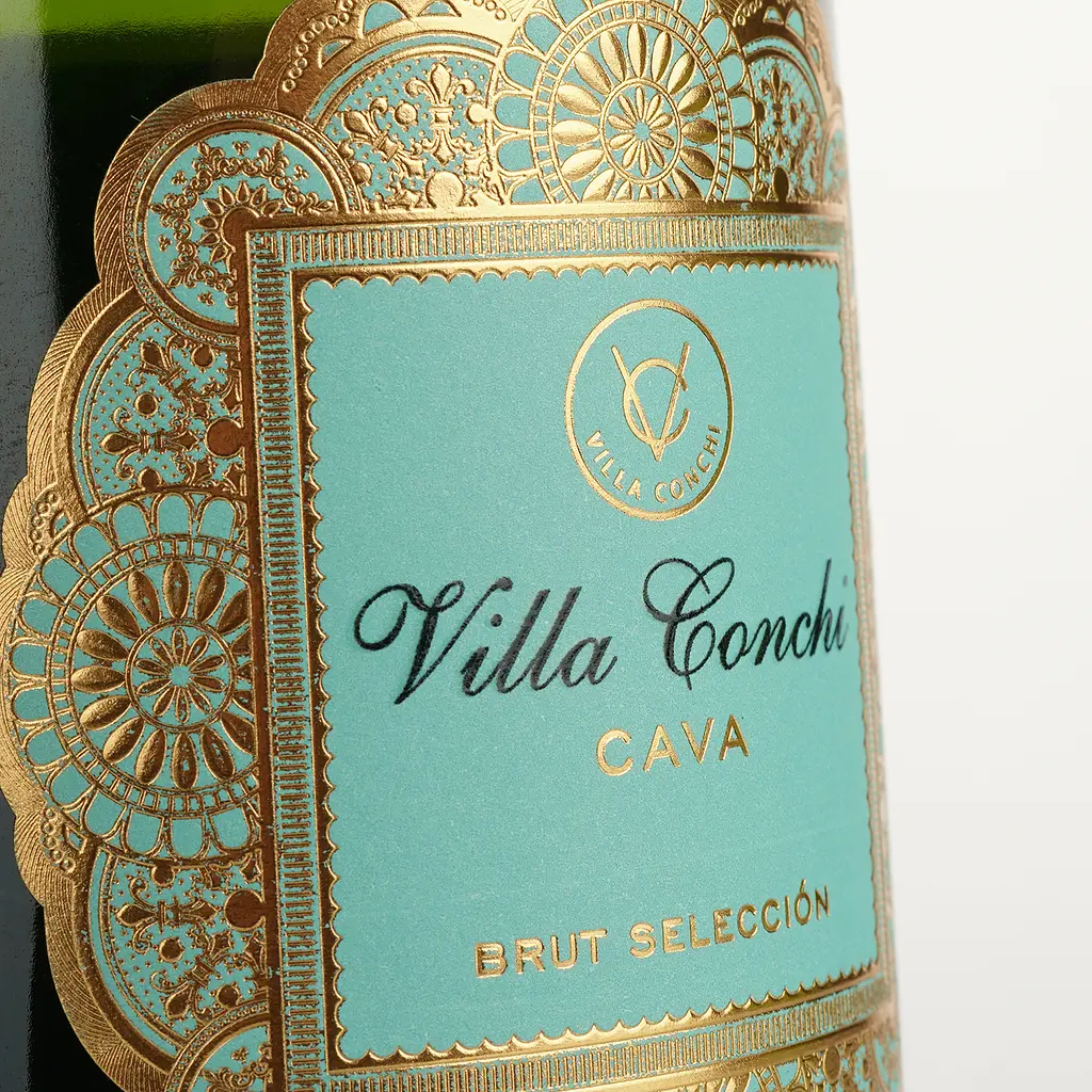 Вино ігристе Villa Conchi Cava Brut Seleccione, 11,5%, 0,375 л (780251) - фото 3